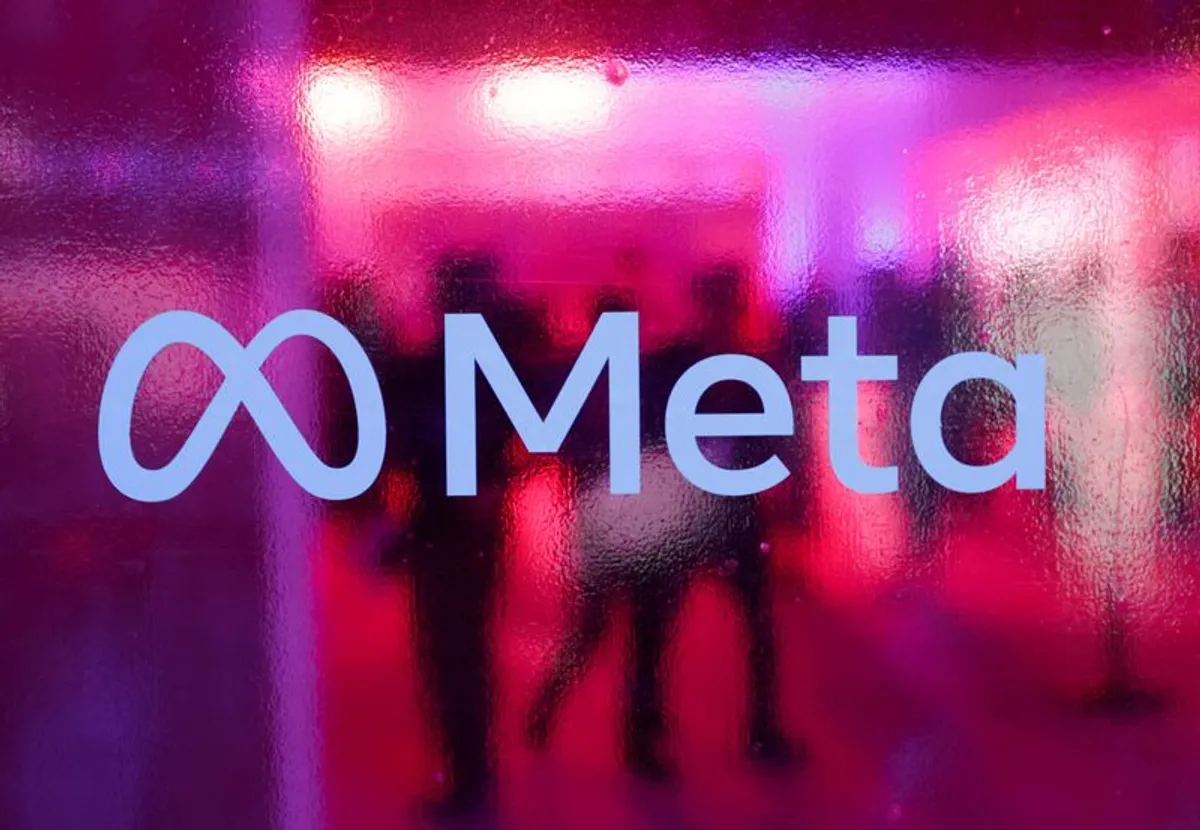 Meta logo and signage