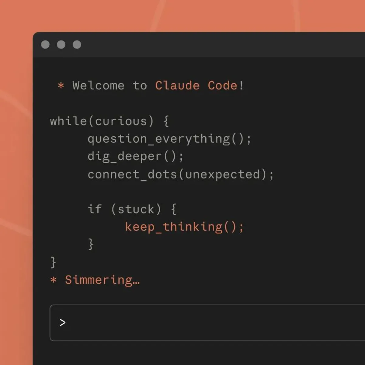Claude Code running in a terminal window