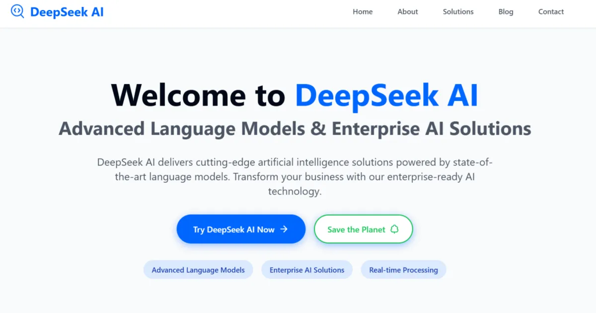 DeepSeek logo on dark background